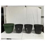 Large Flower Pots - Qty 4
