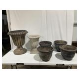Flower Pots - Qty 6