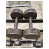 Dumbbells - Set of 20lb