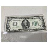 1934-C 100.00 Bill VF