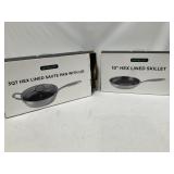 10ï¿½ Hex Lined Skillet, 3qt Hex Lined Sautï¿½ Pan