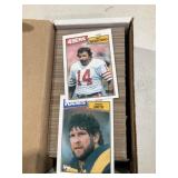 Box of 1987 topps football cards