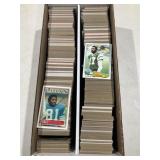 Box of 1980-89 football cards