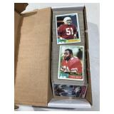 Box of 1981 topps football cards