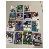 15- NFL rookie autograph cards