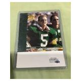 Fleer Paul Hornung missing Autograph