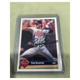 Tom Glavine autographed card