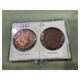 2 US Large Cents