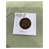1931-D Wheat Cent