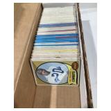 Box of vintage football cards low grade
