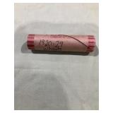 Roll of 1920-29 wheat cents