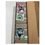 Box of football cards 1980-89