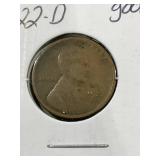 1922-d wheat cent