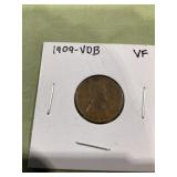 1909- VDB Wheat Cent