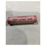 Roll of teen wheat cents