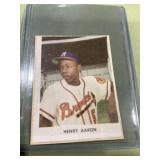 1955 Hank Aaron Golden Stamps on paper