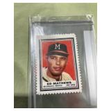 1962 topps stamp Ed Mathews