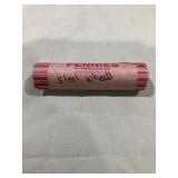 1943 steel wheat cent roll