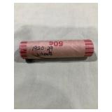 1920-29 wheat cents roll