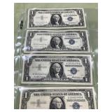 4- 1957 silver certificates