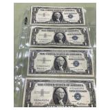 4- 1957 silver certificates