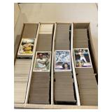 Large box of vintage baseball cards
