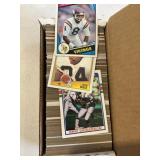 Box of 1980-89 football cards