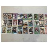 27 vintage HOFer football cards