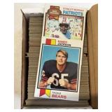 Box of vintage football cards 1970s