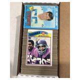Box of 1970-79 topps football cards