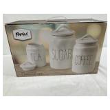Parini Ceramic 3 pc Canister Set - NIB