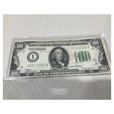 1934-B 100.00 Bill VF