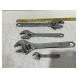 Craftsman Cresent Wrenches and Others - Qty 4