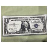 1957-A 1.00 silver certificate uncirculated