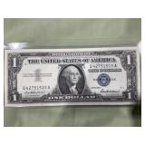 1957 1.00 silver certificate uncirculated