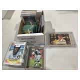 Box of sports cards