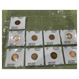 9 Indian head cents