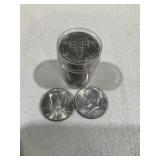 1 Roll AU/BU Kennedy Half Dollars