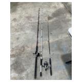 Fishing Rods and Reels  Qty 3 - One rod has broken