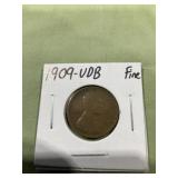 1909 VDB Wheat Cent