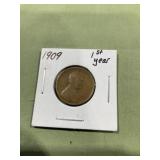1909 wheat cent