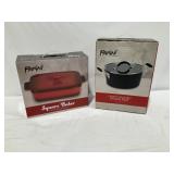 Parini Stock Pot - 5qt, Square Baker Pan
