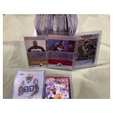 Box of Football Rookie Cards with autos
