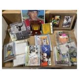 Box of sports cards with short prints