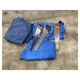 Hand Saw - Qty 3,  Blue Tarps - Qty 3
