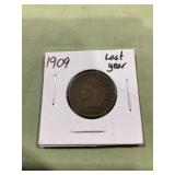 1909 Indian head cent