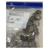 40 pre 1960 Jefferson Nickels