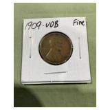 1909 VDB wheat cent