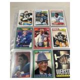 27 vintage HOF football cards