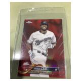 Lorenzo Cain 2018 topps chrome red 1/25
